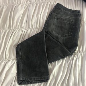 Paper Denim & Cloth Men’s Black faded/distressed style Straight Jeans